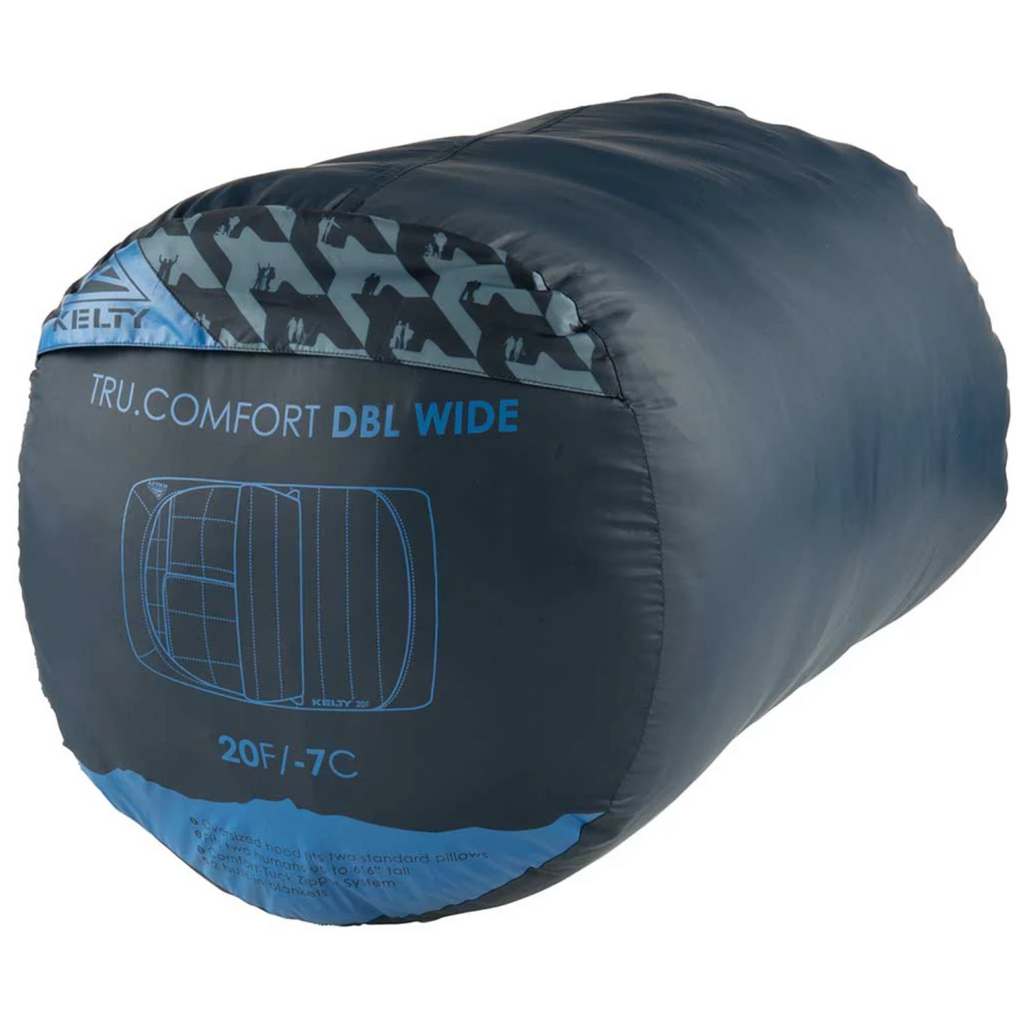 Kelty Tru.Comfort Doublewide 20 Degrees Sleeping Bag (Pageant Blue)