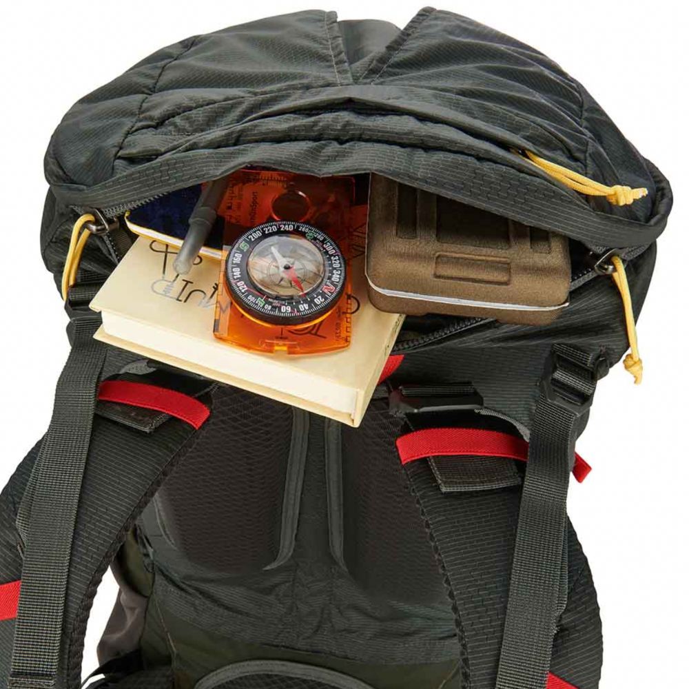 Sierra Designs Flex Capacitor 60-80L Backpack Peat M/L Version top pocket