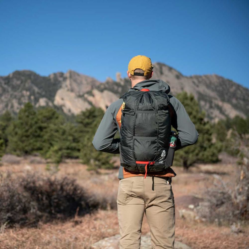 Sierra Designs Flex Hike 20-30L Backpack in the mountains