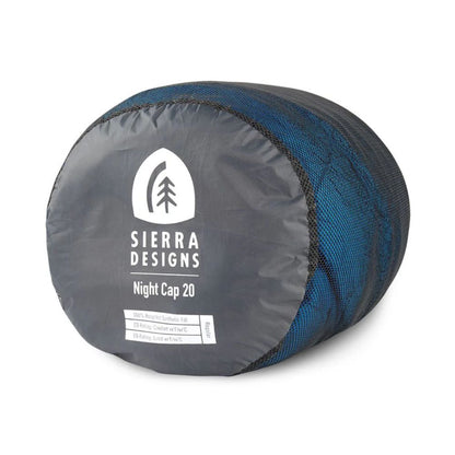 Sierra Designs Night Cap 20 sleeping bag on a white background