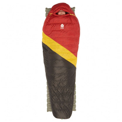 Sierra Designs Nitro 800 20 Degree Down Sleeping Bag on sleeping mat