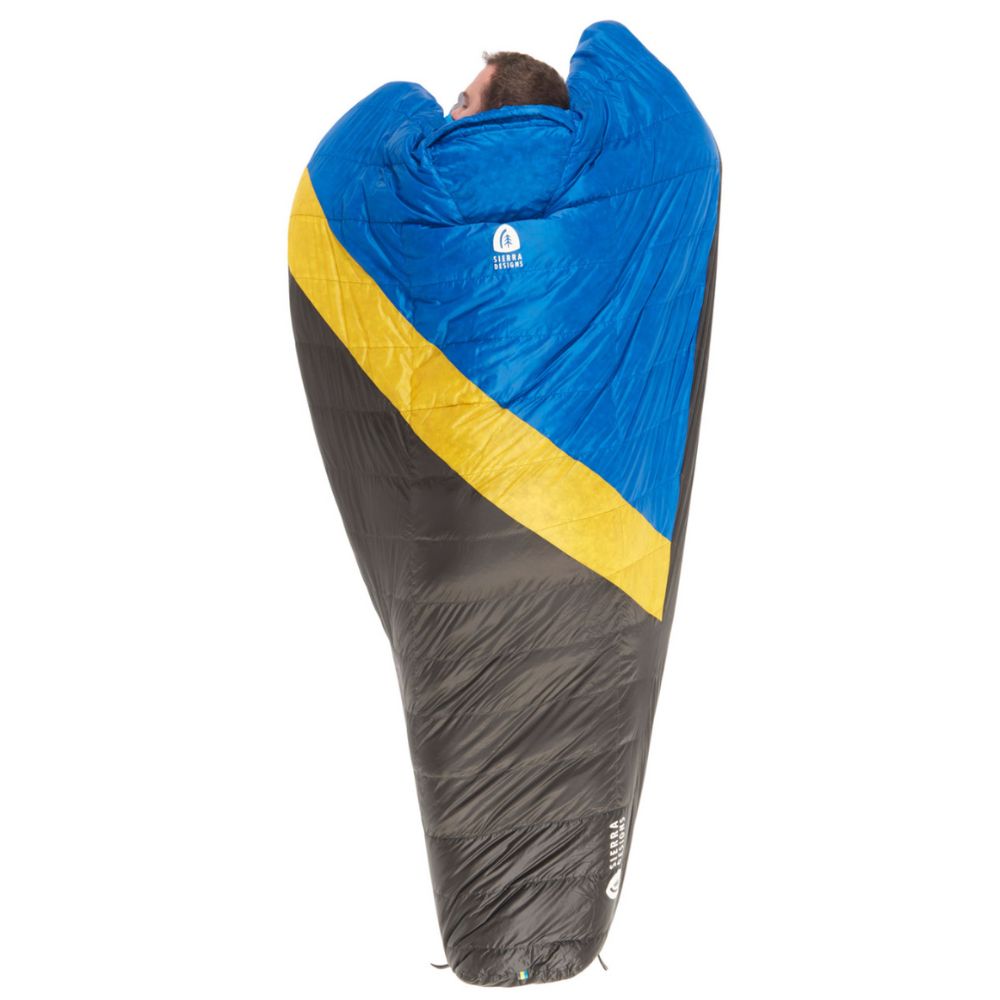 Sierra Designs Nitro 800 35 Degree Down Quilt Sleeping Bag front sleeper