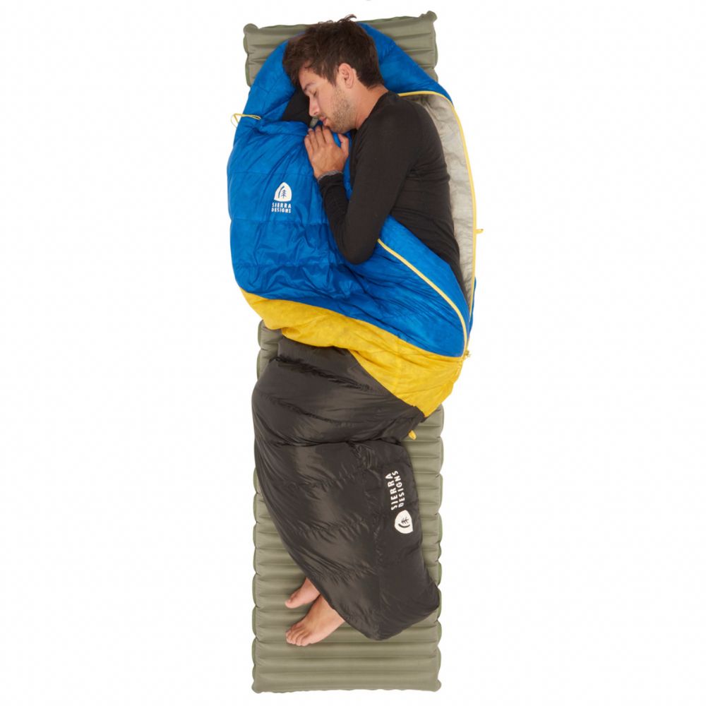 Sierra Designs Nitro 800 35 Degree Down Sleeping Bag on sleeping mat
