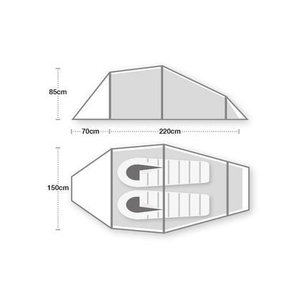 Wild Country Blizzard Elite 2 Tent size specification