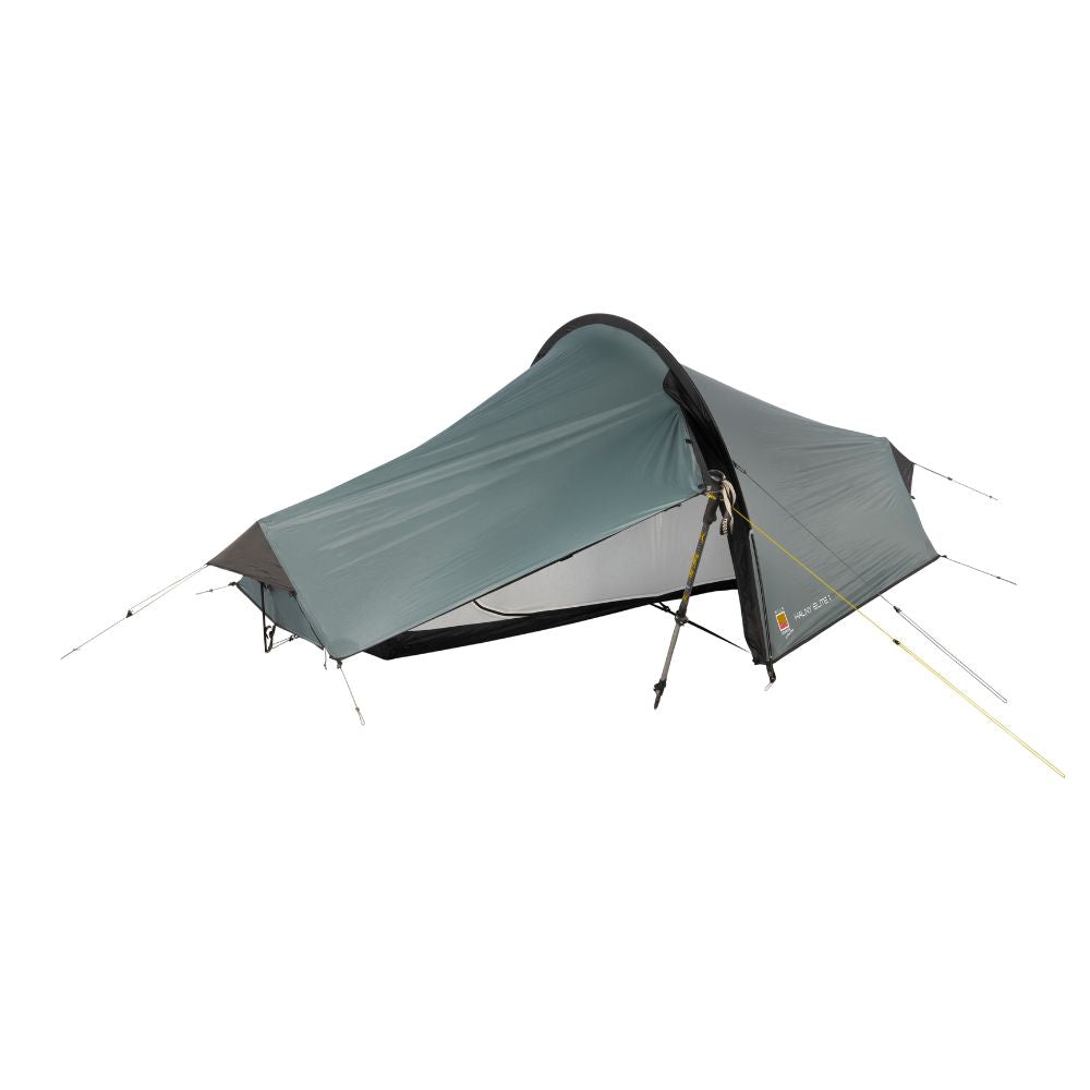 Wild Country Halny Elite 1 Tent open with hiking pole