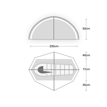 Wild Country Helm Compact 1 Tent size specification