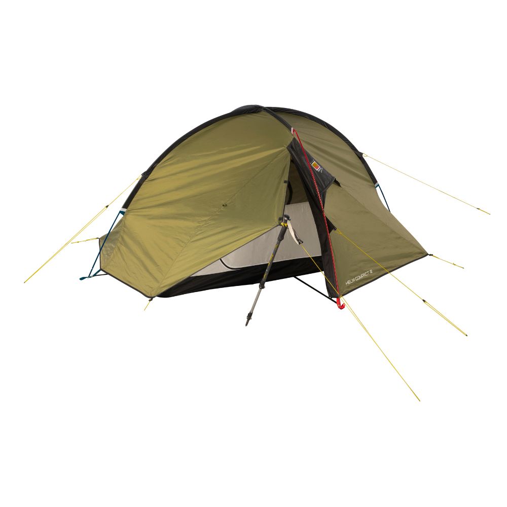 Wild Country Helm Compact 2 Tent with hiking pole