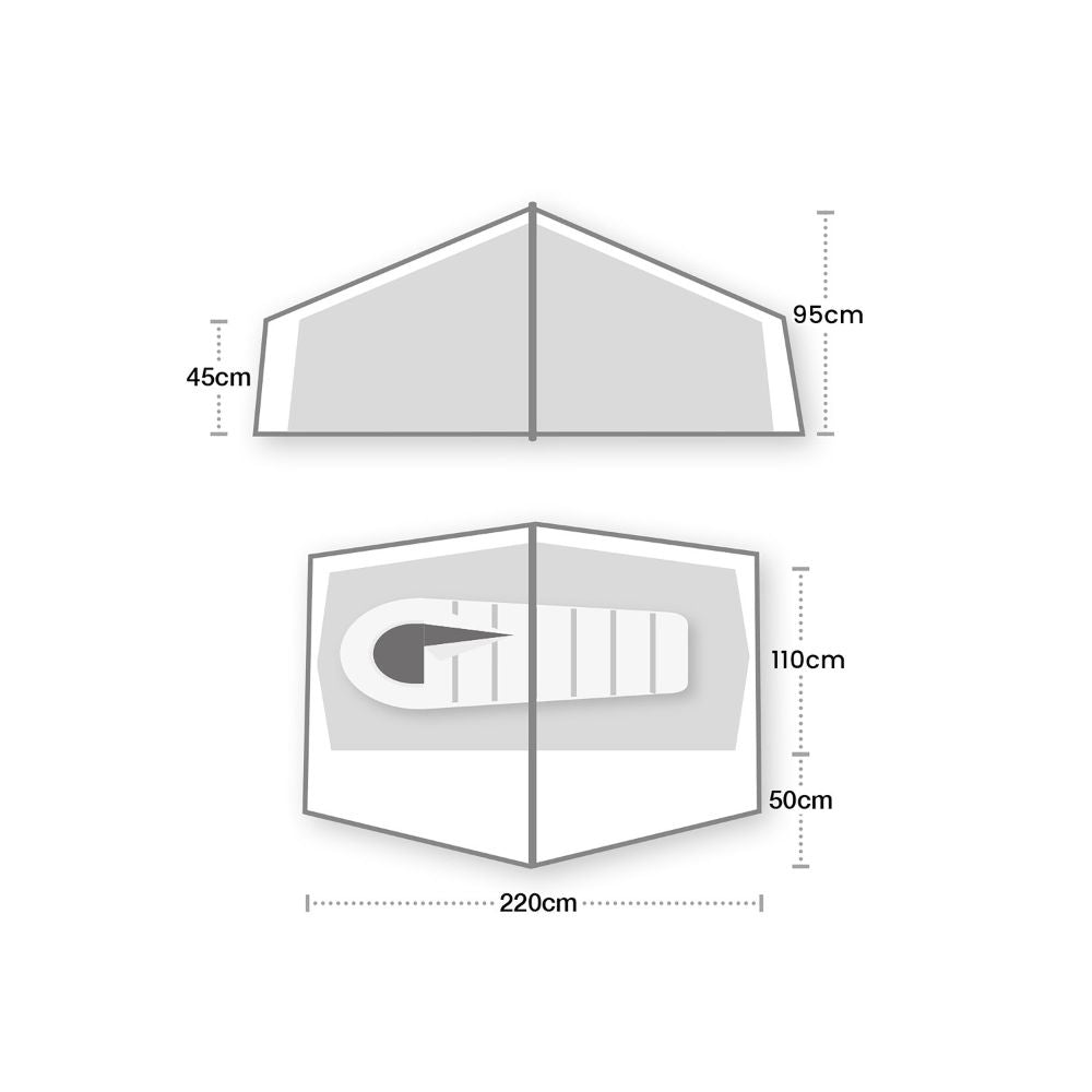 Wild Country Norte Compact 1 Tent size specification