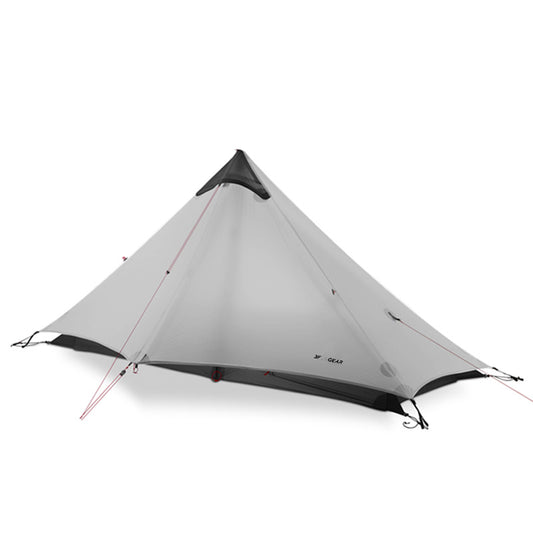 3FUL GEAR Lanshan 1 3-season ultra light trekking pole tent (White, 15D)